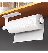 HUFEEOH Adhesive Paper Towel Holder Under Cabinet Wall Mount for Kitchen Paper Towel, Paper Towel...