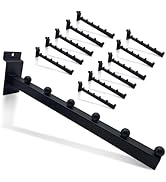 Suntree 12 Inch Waterfall Slatwall Hooks, 12-PC, Slatwall Accessories, SlatwallHooks and Hangers,...