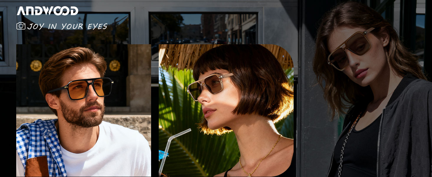 Polarized Aviator Sunglasses Women Men Retro 70s 80s 90s Aviators Trendy Square Pilot Vintage Shades
