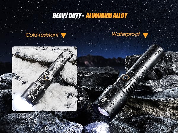 ESGOFO super bright LED rechargeable flashlight high lumens