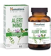 Himalaya Hello Alert Mind with Ashwagandha, Bacopa &amp; L-Theanine for Energy, Focus and Attention, ...