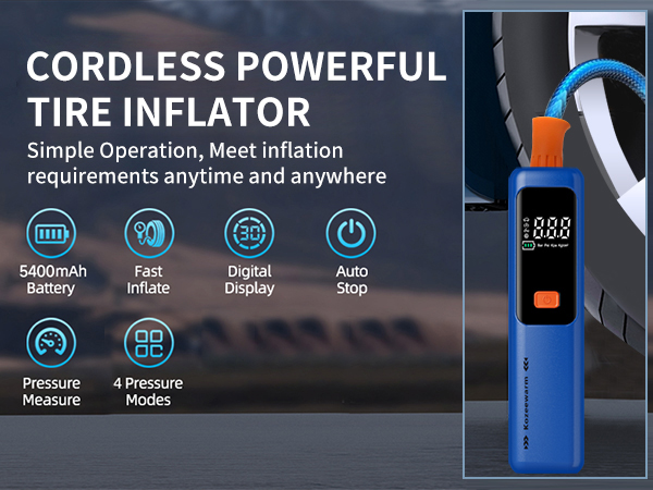  150PSI Cordless Car Tire Pump 