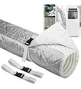 Tlswshsy Quilting Air Conditioner Hose Cover, AC Insulated Hose Cover Wrap with 2 Adjustable Buck...