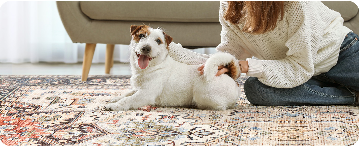 rug for bedroom Pet Friendly
