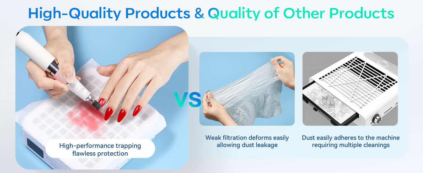 Nail Dust Collector Filter Paper