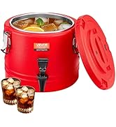 VEVOR Insulated Beverage Dispenser, 2.2 Gal/8L Thermal Hot and Cold Drink Server Dispenser with S...