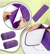 ARSUK Spray Mop Refill Pads Microfiber Replacement Heads Premium Wet/Dry Flat Mop Floor Cleaning ...