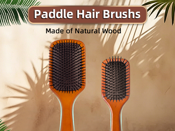 wooden hair brush