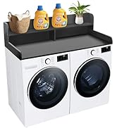 Royxen Laundry Countertop with 2-Tier Shelf Universal Fit, Washer and Dryer Countertop with Stora...