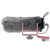 SUNMON Rode Deadcat Mic Windshield Fur Filter for Rode VideoMic Go Camera Microphone - Outdoor Mi...