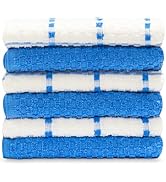 GOLD TEXTILES Kitchen Towels 12 Pack Premium 100% Cotton Dish Towels for Kitchen (15 x 25 Inches)...