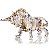 H&amp;D HYALINE &amp; DORA Charm and Lucky FengShui Crystal Statues Wall Street Bull Figurine Sculpture H...