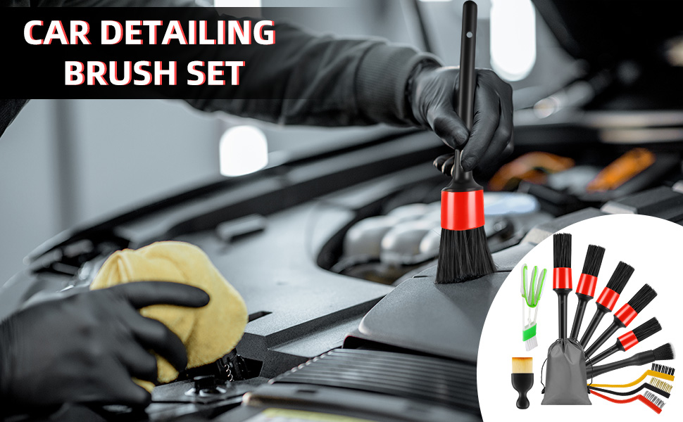 13PCS Car Detailing Brush Set
