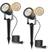 LOHAS 10W Dusk to Dawn Outdoor Lighting, Auto On/Off 3000K Landscape Outdoor Spotlight, IP66 Wate...