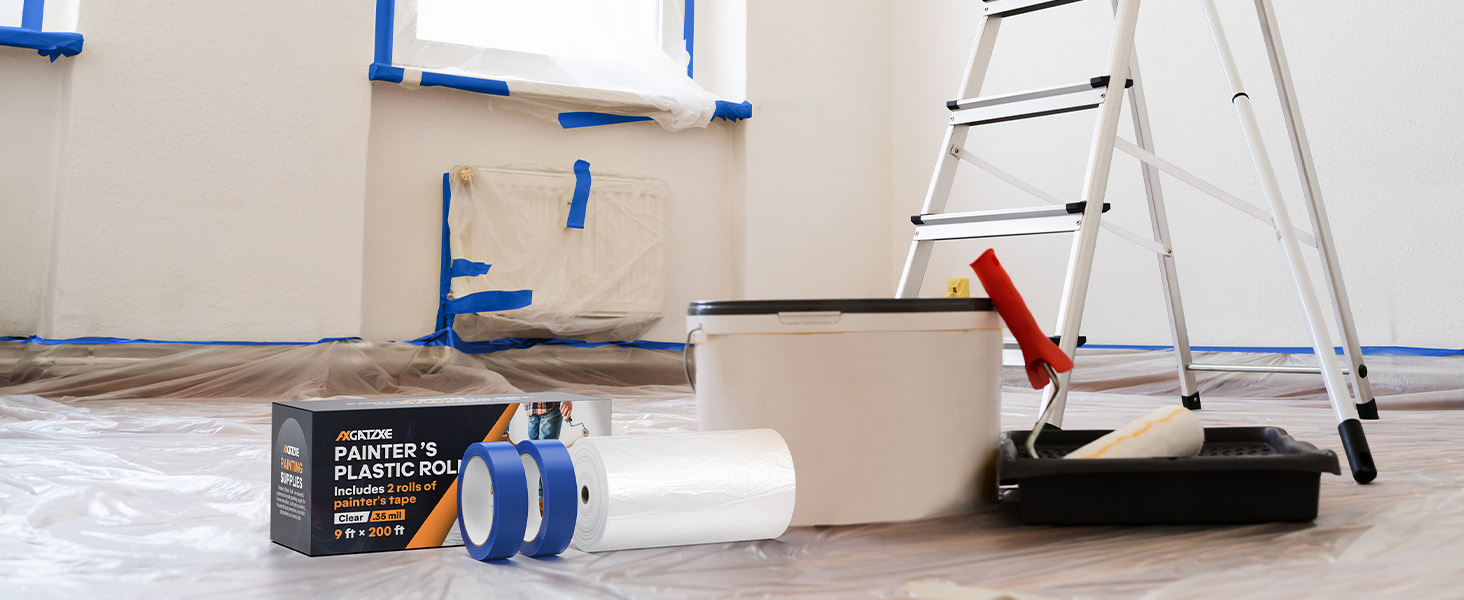 The perfect plastic cover for painting floors and sofas without any mess.