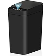 jinligogo Bathroom Small Trash Can with Lid, 2.2 Gallon Touchless Automatic Garbage Can Slim Wate...