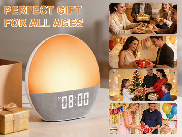 sunrise alarm clock with sound machine