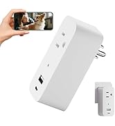 Wireless Plug 1080p Camera Smart Power Strip Support App Remote &amp; Local Storage Suitable for Pet ...
