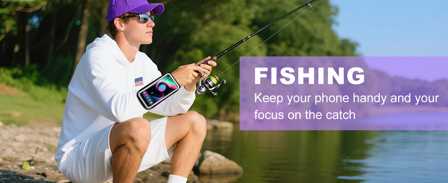 Sports Wristband &amp;amp;armband Forearm Band Outdoor Sports Lightweight with Pockets Secure Fit fishing