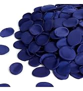 SITUMEIZI 400PCS Artificial Rose Petals Navy Blue Fake Silk Flower Petals for Romantic Night for ...