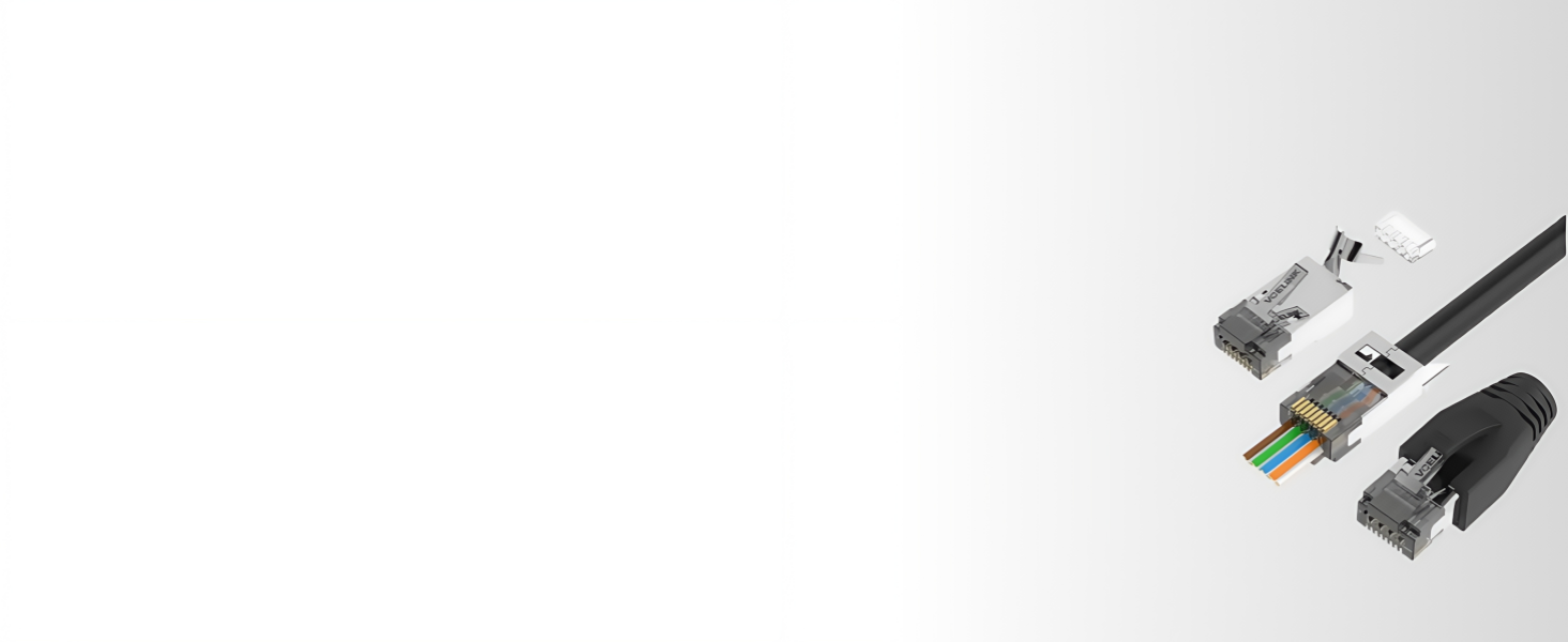 RJ45 Connectors Pass Through CAT6A CAT7 Shielded