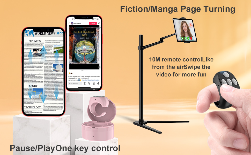 Scrolling Rings Rechargeable Camera Remote