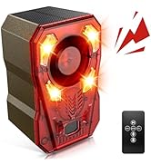 Upgraded Solar Motion Sensor Noise Maker with Adjustable Sound, Barking Dog Deterrent, Digital Pr...