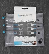 KONDOR BLUE x WhoisMatt | XLR Cable Pack with Organizer Pouch, Audio, 3 Cables 6 Feet Long with S...