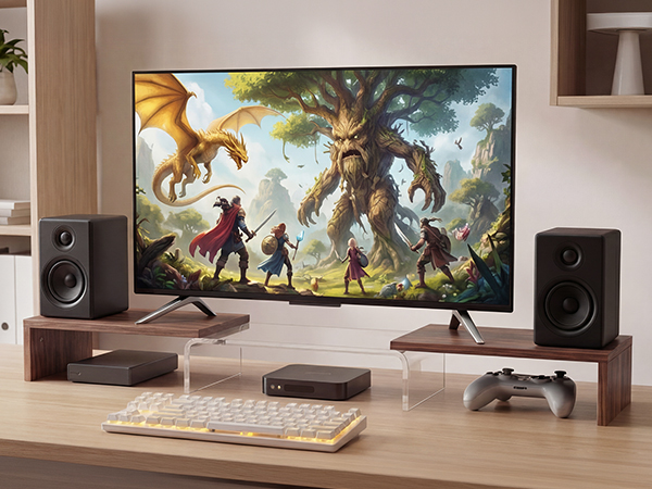 dual monitor riser