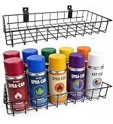 Slatwall Tray Baskets - 2 Pack Large Flat Shelving Baskets Hanging Accessories Attachments for Ga...