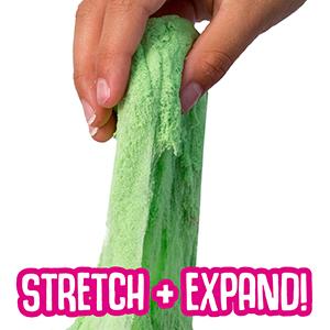 slimysand slimy sand, kinetic sand, slime, mess free, kids, activity, stretch, play learn, build