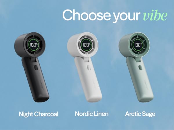 choose from 3 fresh colors: night charcoal, nordic linen, arctic sage