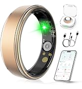 Domhong Smart Ring for Women Men, Health Fitness Tracker Ring with Sleep Monitoring/Heart Rate/Bl...