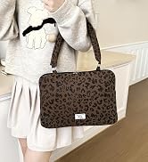 Leopard Print Laptop Case 11, 13,15 Inch Quilted Laptop Sleeve Soft Protective Cheetah Computer S...