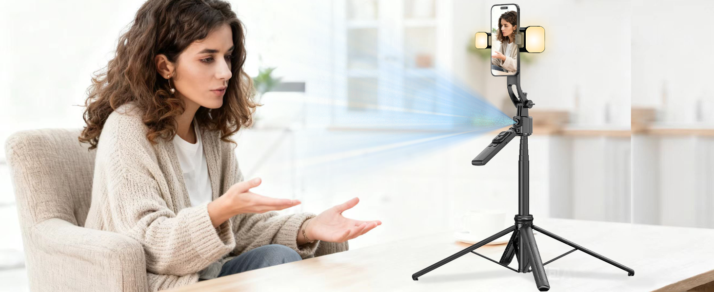 tripod for iphone with light