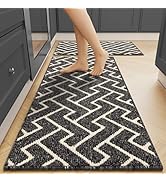 Kitchen Rugs Sets of 2-Colorful Non Slip Kitchen Mats for Floor-Thick,Moroccan Style Kitchen Deco...