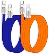 chubbycable Couple Chubby 2-Pack 240W USB C Cable Extra Thick Silicone Fast Charging Cable Compat...