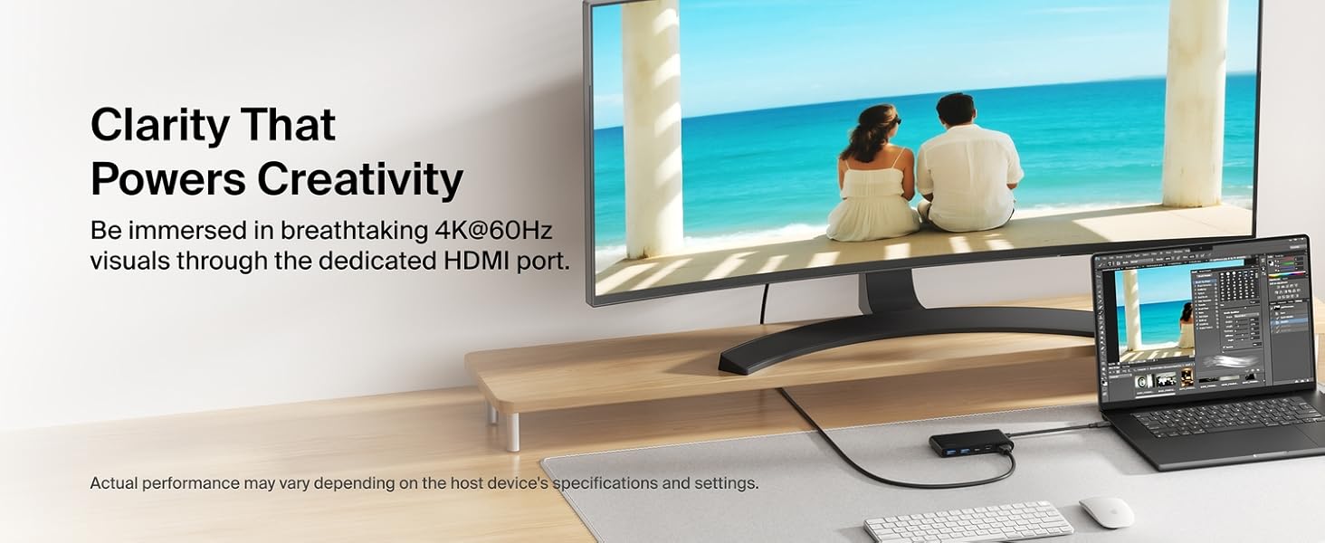 Belkin Connect 5 Port USB-C Hub with Dual USB-C Ports