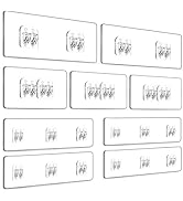 YASONIC 9-Pack Shower Caddy Adhesive Replacement - Transparent Shower Adhesive Strips, No Drillin...