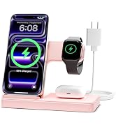 Wireless Charger Stand Charging Station: 3 in 1 Charger Stand Multiple Devices for Apple - iPhone...