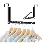 WLCSNG Over The Door Hooks, Extended Over The Door Clothes Hanger with 10 Ridges,Space-Saving Ove...