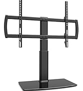 Universal Swivel TV Stand/Base Table Top TV Stand 32 to 65 inch TVs 80 Degree Swivel, 4 Level Hei...