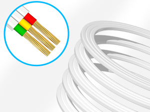 Surge Protector Power Strip with 4 USB Ports 5 FT Flat Plug Extension Cord