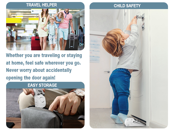 security door stopper portable door lock for travel door stop alarm chain locks for inside door