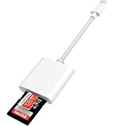 DCNETWORK USB C SD Card Reader for iPhone 15/iPad/MacBook/Mac, Dual Slot Type C Reader Supports S...