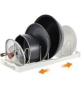 ylmijfe Expandable Pot and Pan Organizers Rack,Pot Lid Organizers,Pot racks,Pot holder,Stainless ...