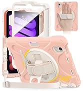 BRAECN for iPad mini 7 (A17 Pro) 2024/Mini 6 2021 Case 8.3 Inch Heavy Duty Screen Protector Full ...