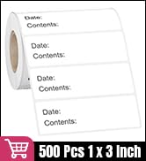 Freezer Refrigerator Food Labels