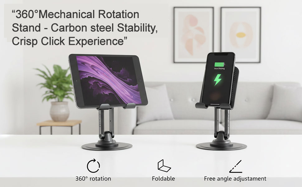 360 rotating phone stand for desk