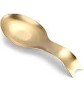 Stainless Steel Spoon Rest, Utensil Holder for Spatula, Ladle, Brushed Finish, Countertop, Heavy ...